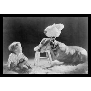  Paper poster printed on 20 x 30 stock. Dog, Child , and 