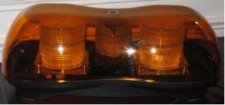 16 Double Beacons Mini Lightbar Magnetic Mount Amber  