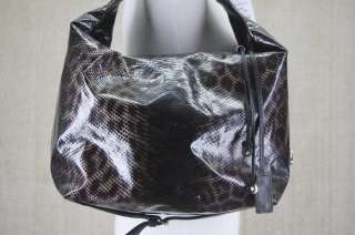 Jimmy Choo Beales Dark grey brown Snake Print Hobo bag purse NEW $ 