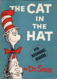 THE CAT IN THE HAT 1ST EDITION/3RD PRINT w/195/195 D/J DR. SEUSS NF