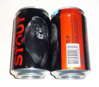LION STOUT BEER can SRI LANKA CEYLON 330ml Collect Red Black  
