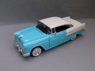 1955 Chevrolet Bel Air   Diecast Car Model  Blue  124  