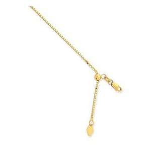  14k Yellow Gold Ajustable Chain Jewelry