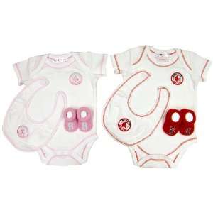 Boston Red Sox Official Licensed Bib and Bootie Set 