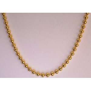  24K Gold Plated 30 2.3mm Ball(S) Chain 
