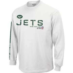 Reebok New York Jets Mens Sideline Tacon Long Sleeve T Shirt Small 