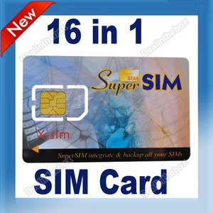 16 in 1 Sim Max SIM Cell Phone Magic Super Card Backup for Mobile 