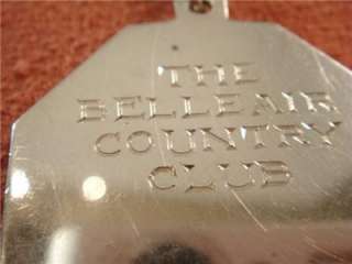 1897 Sterling Silver Watch Fob Belleair Country Club Florida 1st Golf 