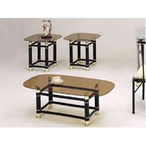   Coffee/End Table Set with Smokey Glass #AC 012125 Furniture & Decor