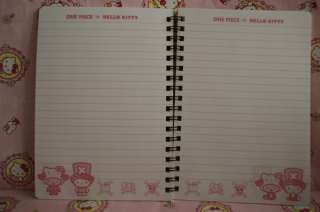 Sanrio Hello Kitty x One Piece Series Stationery Spiral Notebook 