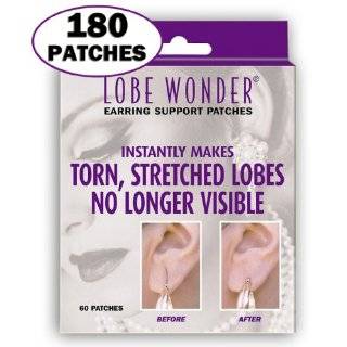 180 Invisible Earring Ear Lobe Support Patches   Provides Relief for 