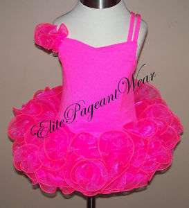 National Pageant Dress Shell sizes 6mos to 5/6 Girls  