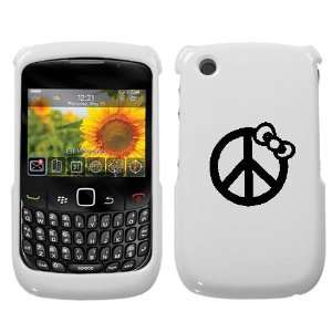  BLACKBERRY CURVE 8520 8530 9300 3G BLACK PEACE BOW ON A WHITE 