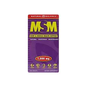  Natural Balance MSM    1000 mg   240 Tablets Health 