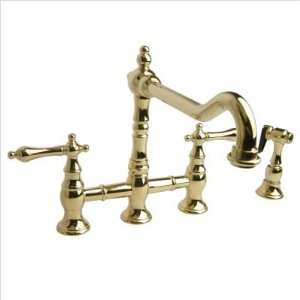   Hudson Bridge Kitchen Faucet with Side Spray Finish Millennium Brass