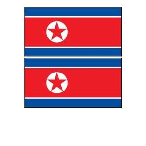North Korea Korean Flag Stickers Decal Bumper Window Laptop Phone Auto 