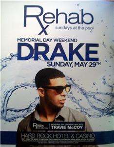 Drake @ Hard Rock Casino Las Vegas Ad Rehab Pool Club  