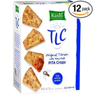 Kashi Tlc Pita Crisps Original Sea Salt, 7.9 Ounce (Pack of 12 