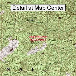 USGS Topographic Quadrangle Map   Juniper Mountain 