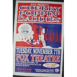  Cherry Poppin Daddies Fox Boulder Concert Poster 1995 