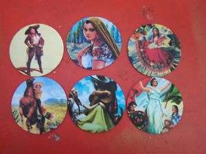 Cowgirls Lot of 6 Neoprene Mexican Cowgirl Coasters 3  