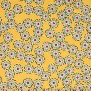  44 Wide Cosmos Eclipse Aurulent Yellow Fabric By The 