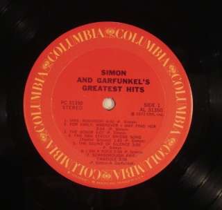 SIMON & GARFUNKELS GREATEST HITS PC 3150 1972 LP NM  
