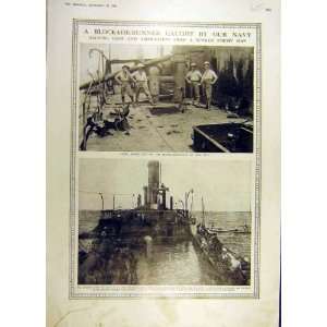  1916 Blockade Runner Navy Ship War Ww1 African Coast