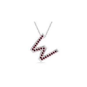  Ruby Initial W Pendant Jewelry