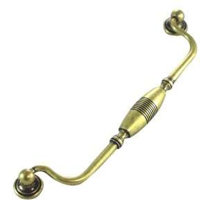  Mng   Striped Clapper Pull (Mng15810) Brass Antique