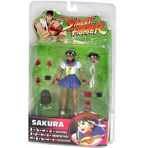  Street Fighter Round 3 Sakura Action Figure (Blue Outfit 
