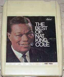 THE BEST OF NAT KING COLE TESTED 8 TRACK TAPE  