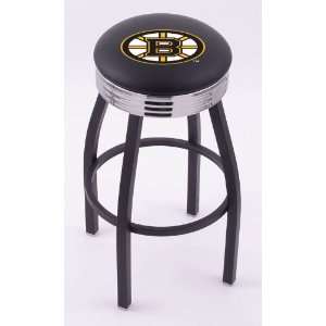  ring swivel bar stool with Black, solid welded base by Holland Bar 