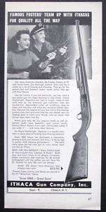 1958 ITHACA Model 37 Pump Shotgun magazine Ad gun hunting shooting 