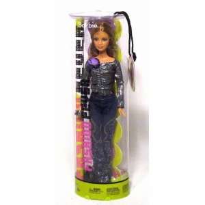     Barbie in Sequinned Blue Jeans & Black Shiny Shirt Toys & Games