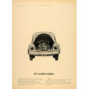  1963 Ad Volkswagen Automobile Engine Sunroof Car VW 