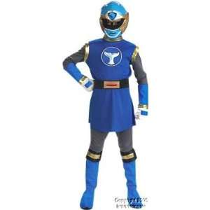  Kids Blue Power Ranger Costume (SizeLarge 7 10) Toys 