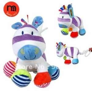   musical soft toy baby stuffed rattle infant toddler ring bell Toys