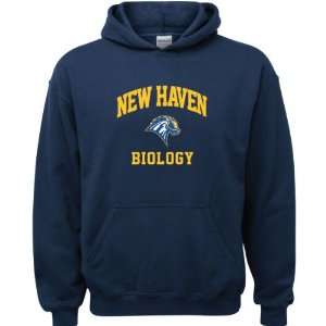 New Haven Chargers Navy Youth Biology Arch Hooded Sweatshirt