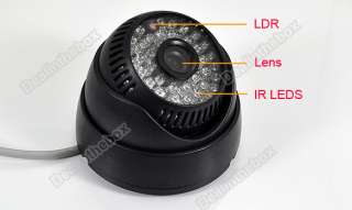 CMOS 48LED IR Color Audio CCTV Surveillance Camera Dome for indoor 