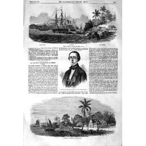   1852 ISLES SALUT FRENCH GUIANA CASABIANCA KOUROU SHIPS