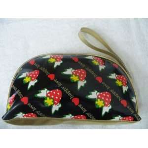 Original Thai Fashion Handbag  Black Glossy (Happy Love) Clutch with 