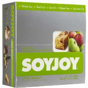 SOYJOY All Natural Fruit & Soy Bars, Apple Walnut, 12 pk  