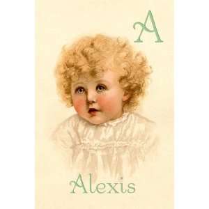  A for Alexis   Poster by Ida Waugh (12x18)