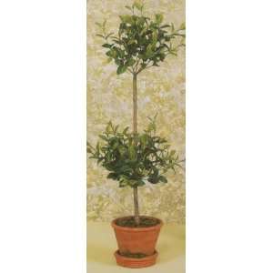  28 PLUM LEAF 2 TIER TOPIARY 2PC.