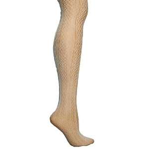    Foot Traffic Womens Nordic Ivory Textured Tights 