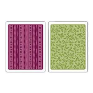  Textured Impressions 2 Pack Embossing Folders By Basic 