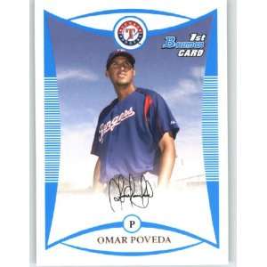  2008 Bowman Prospects #BP92 Omar Poveda   Texas Rangers 