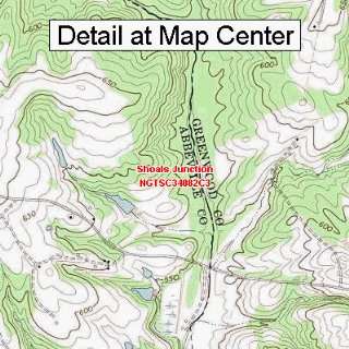  USGS Topographic Quadrangle Map   Shoals Junction, South 