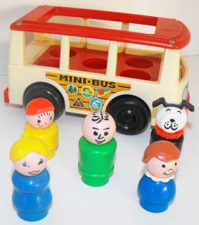   Piece Fisher Price Little People Play Family Mini Bus 1969  